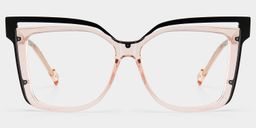 Twolla Beige Quadratisch Brille1