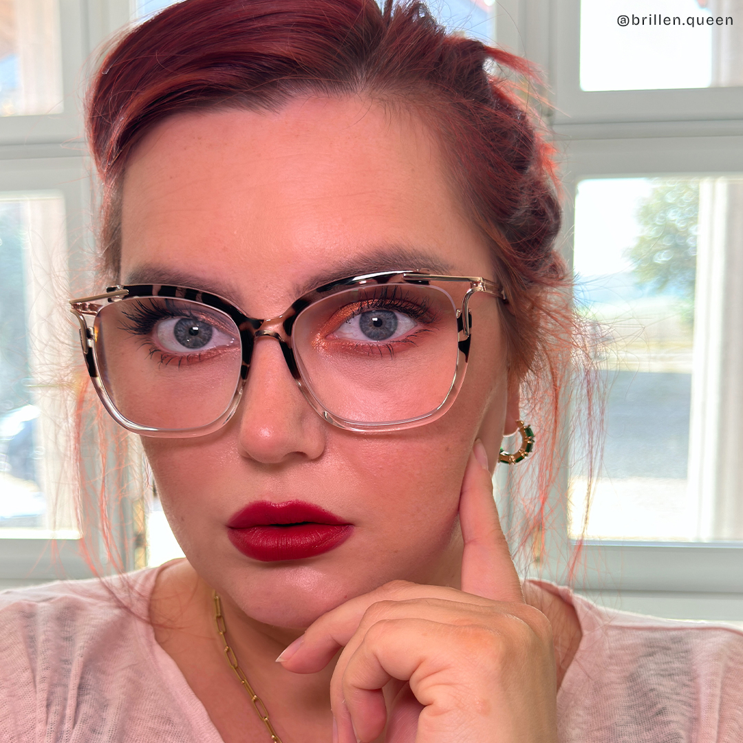 Nuriama Schwarz-Tortoise Cateye Brille