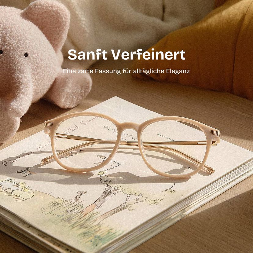 Greene Beige Quadratisch Brille