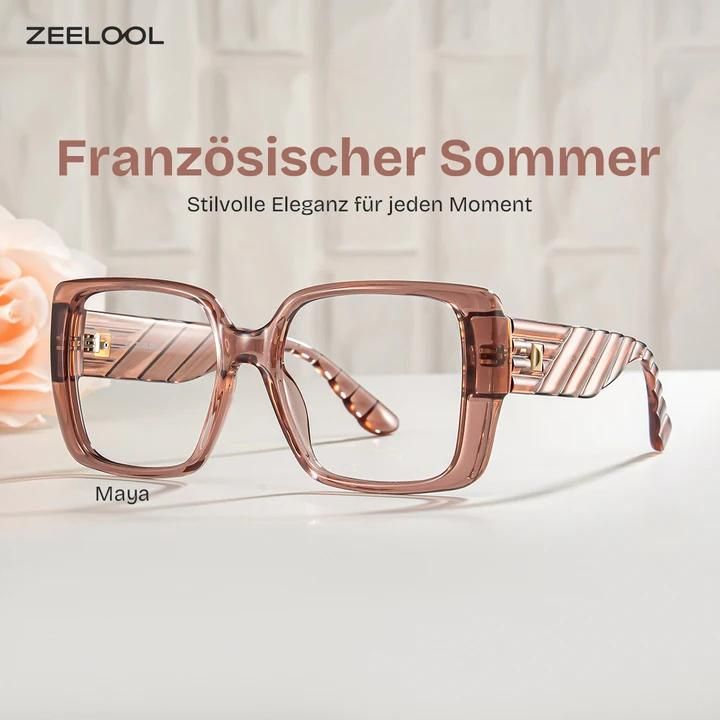 Maya Klarbraun Quadratisch Brille