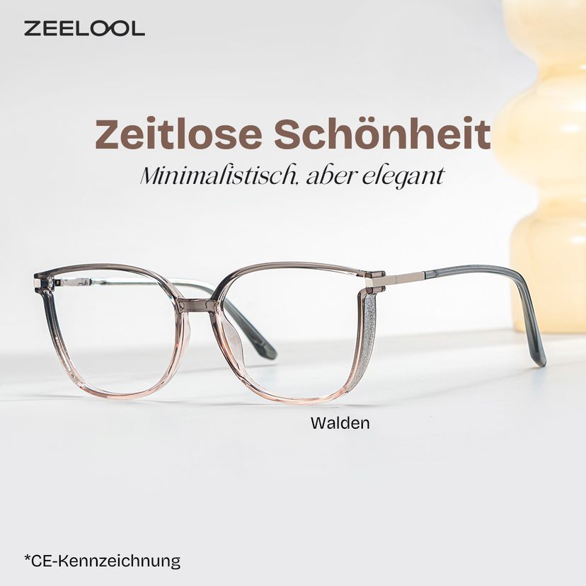 Walden Grau Quadratisch Brille