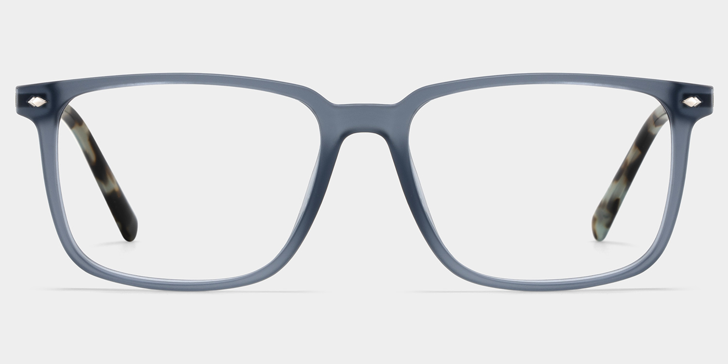 Tobias Blau Rechteckig Brille gutes Bild