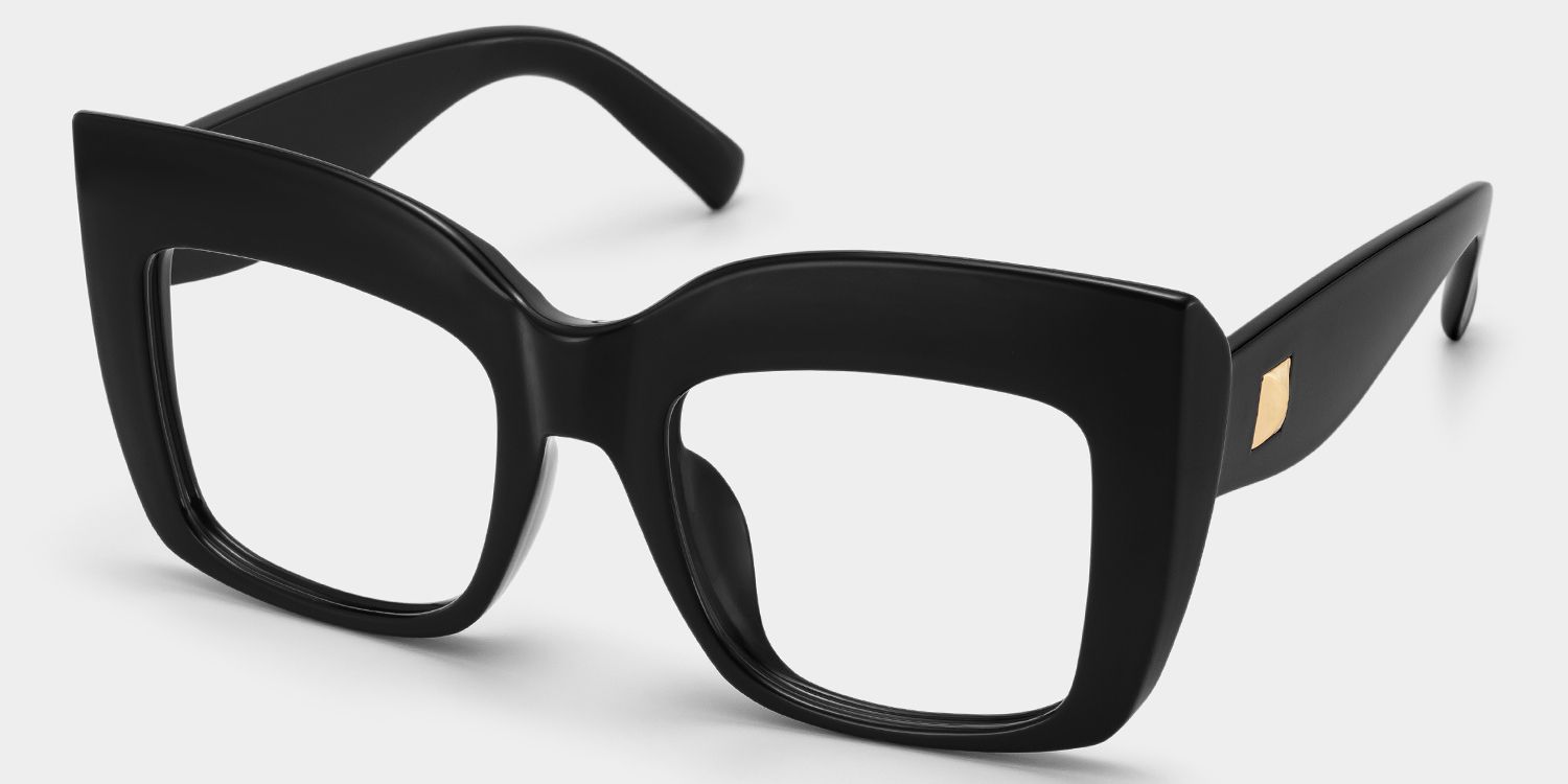 Alberta Schwarz Cat Eye Brille2