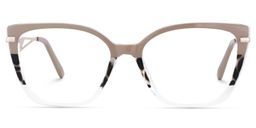 Margret Khaki-Tortoise Cateye Brille0