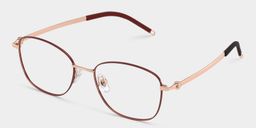 Tianna Rot Rechteckig Brille4