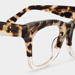 Tandy Hell Tortoise Rechteckige Brille4