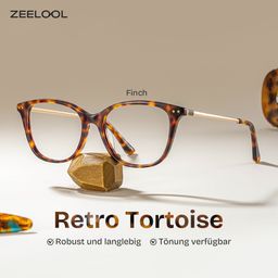 Finch Tortoise Rechteckig Brille0