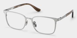 Aubrey Silber Rechteckig Brille5