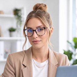 Babbage Schwarz-Tortoise Rund Brille8
