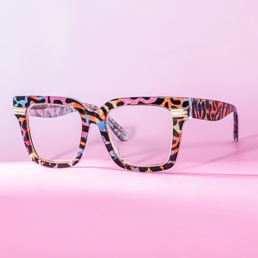 Taylor Bunt-Leo Quadratisch Gemischte Materialien Brille1