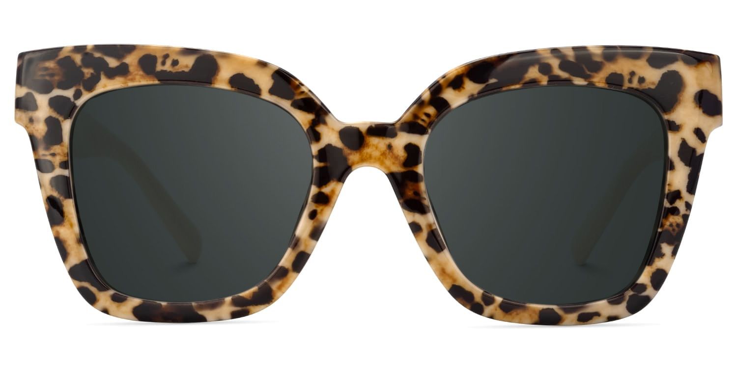 Malcolm Braun Rechteckig Brille0