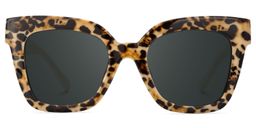 Malcolm Braun Rechteckig Brille0