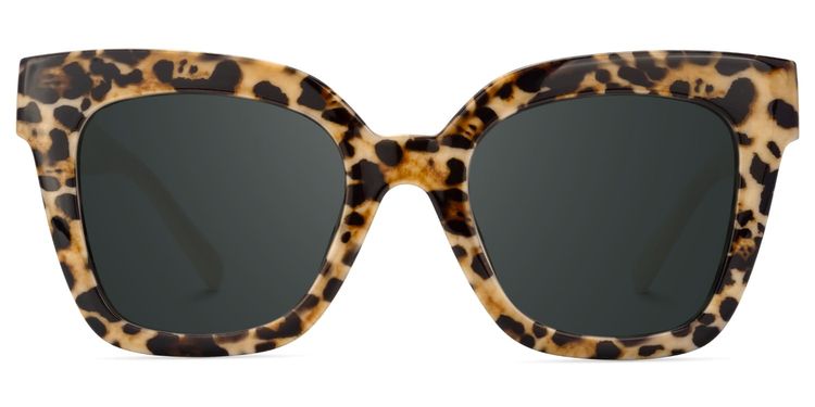 Malcolm Braun Rechteckig Brille