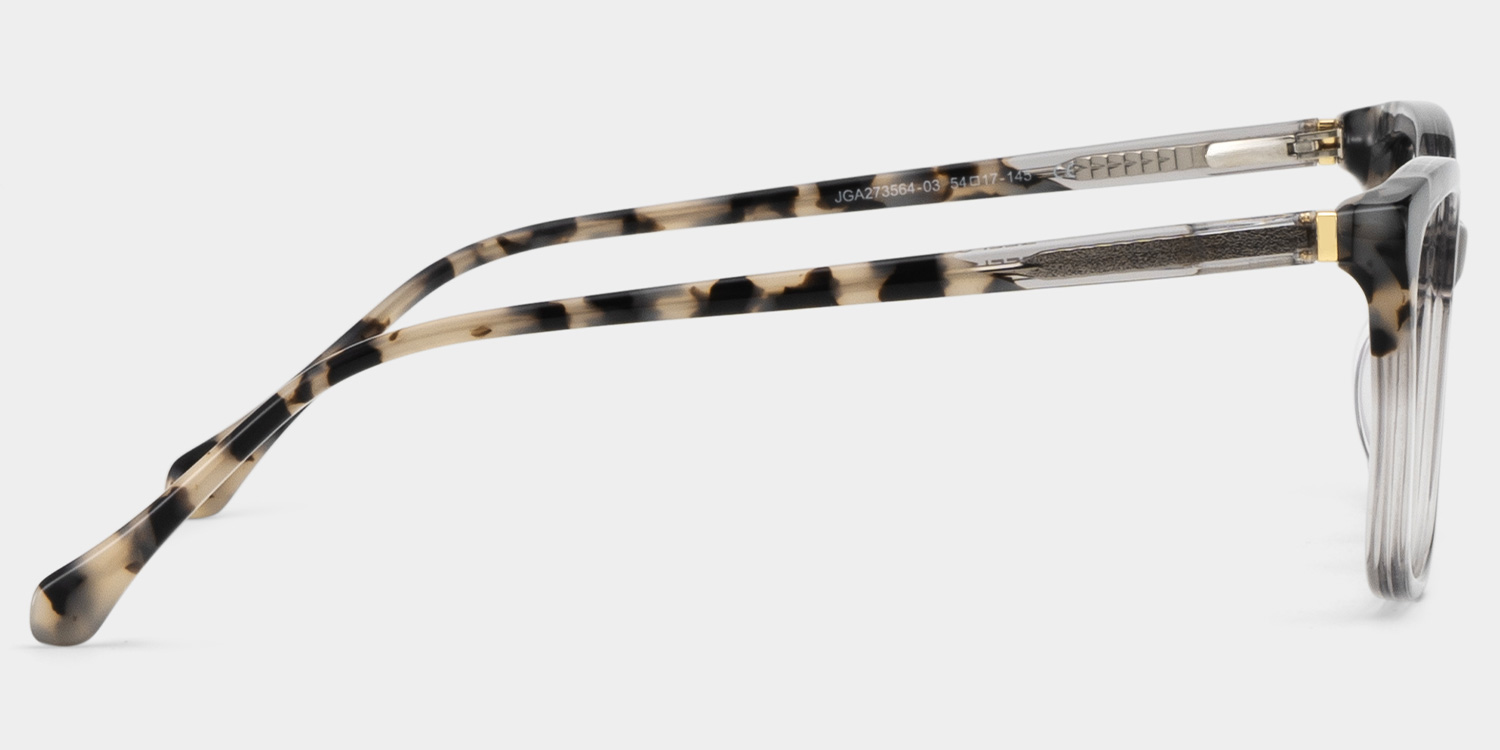 Juno Grau Rechteckig Brille5