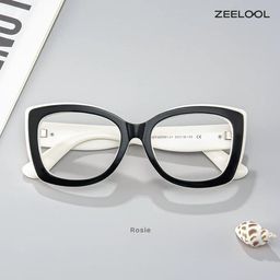 Rosie Schwarz-Weiß Schmetterling Brille3