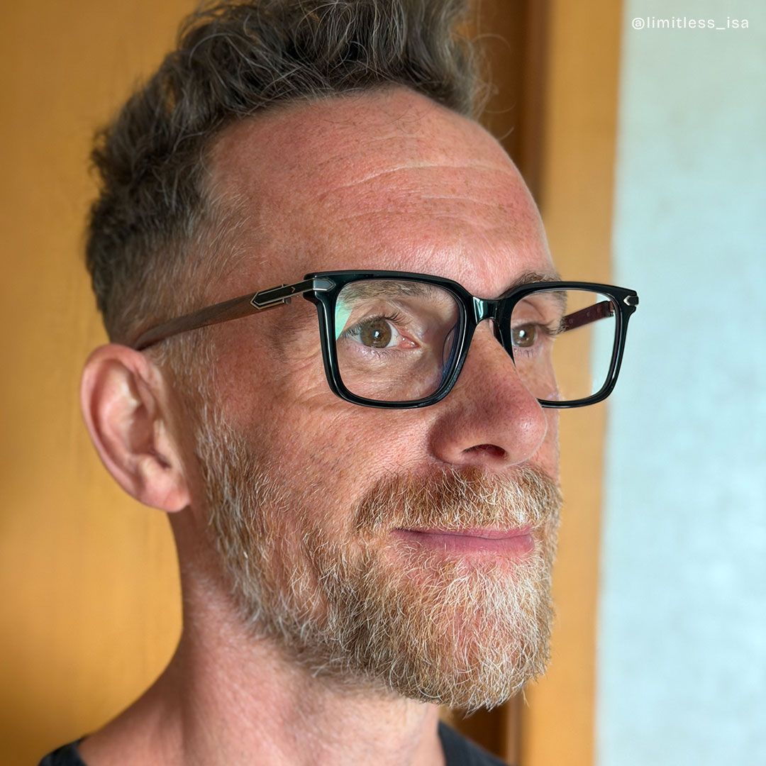 Noah Schwarz Rechteckig Brille8