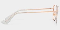 Skyler Rosa-Gold Schmetterling Brille4