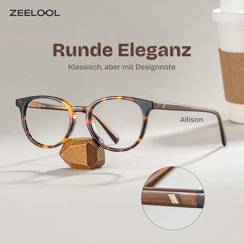 Allison Tortoise Rund Brille
