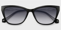 Celeste Schwarz Cateye Brille1