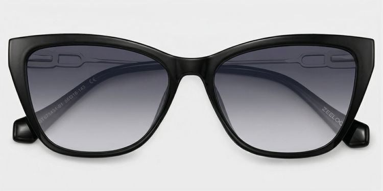 Celeste Schwarz Cateye Brille