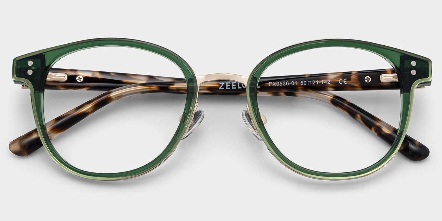 Matthew Grün Rund Brille2