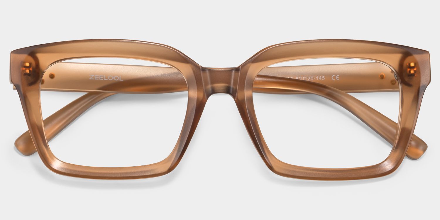 Marley Braun Rechteckig Brille2