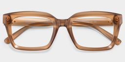 Marley Braun Rechteckig Brille2