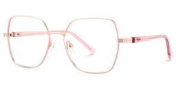 Billie Rosa-Gold Geometrisch Brille5