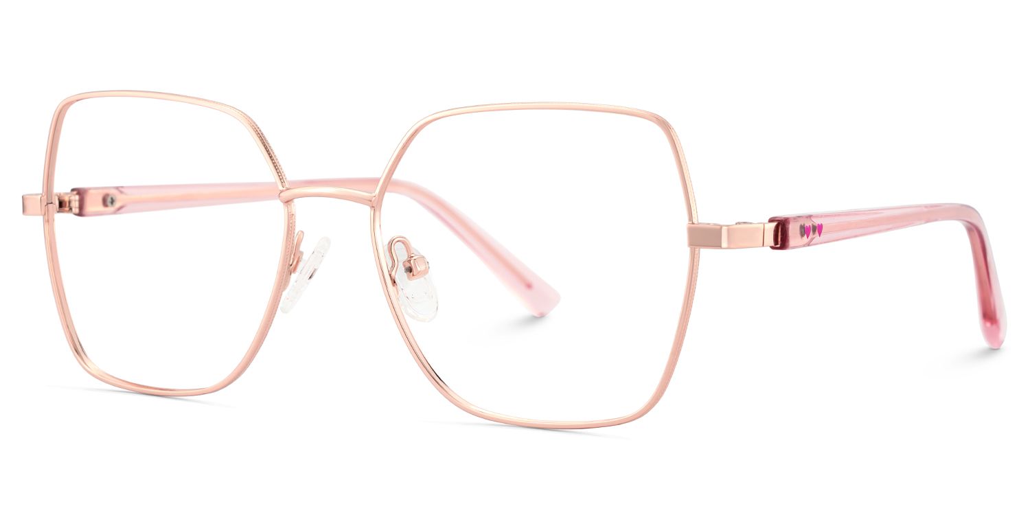 Billie Rosa-Gold Geometrisch Brille5