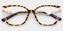 Margret Tortoise Cateye Brille2