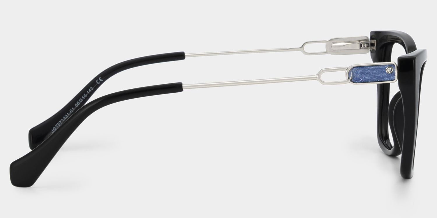 Celeste Schwarz Cateye Brille6