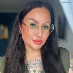 Billie Rosa-Gold Geometrisch Brille9