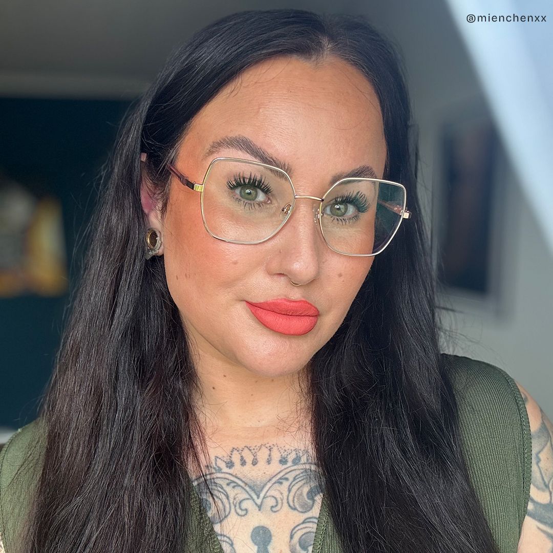 Billie Rosa-Gold Geometrisch Brille10