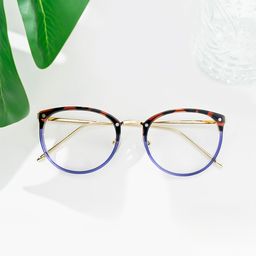 Abbas Braun-Tortoise Rund Brille0