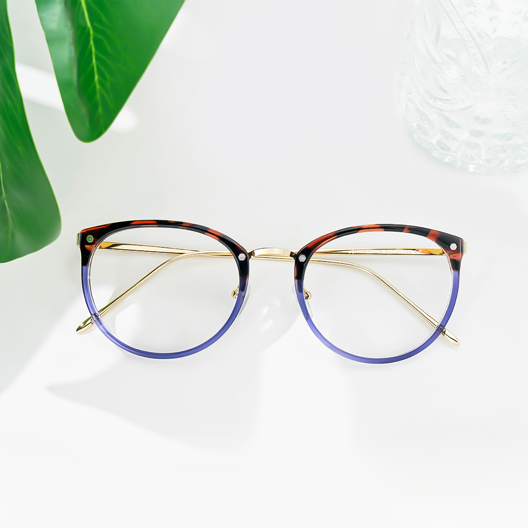 Abbas Braun-Tortoise Rund Brille