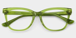 Vivienne Grün Rechteckig Brille5