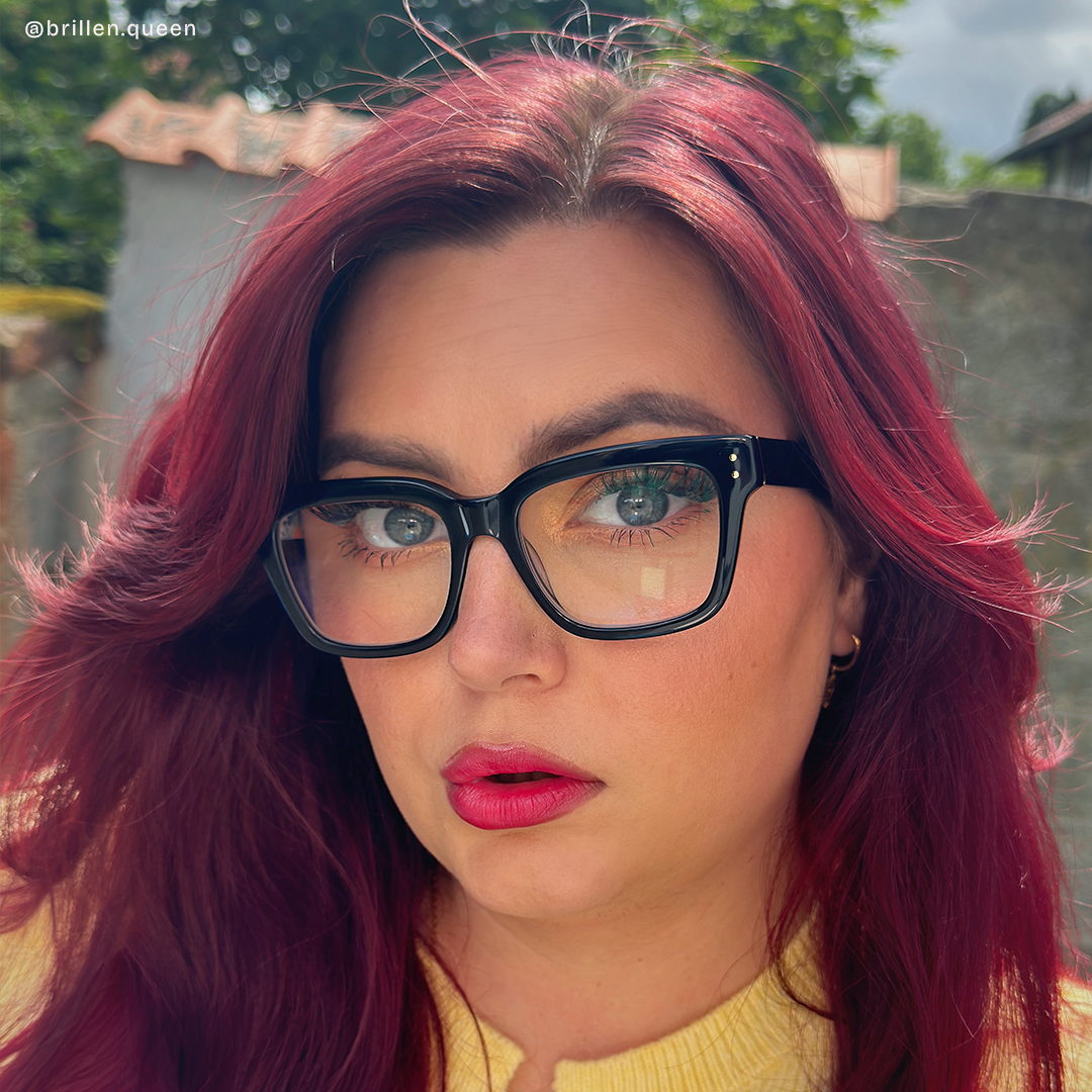 Freya Schwarz Quadratisch Brille7