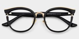 Laraine Schwarz Cat Eye Brille1