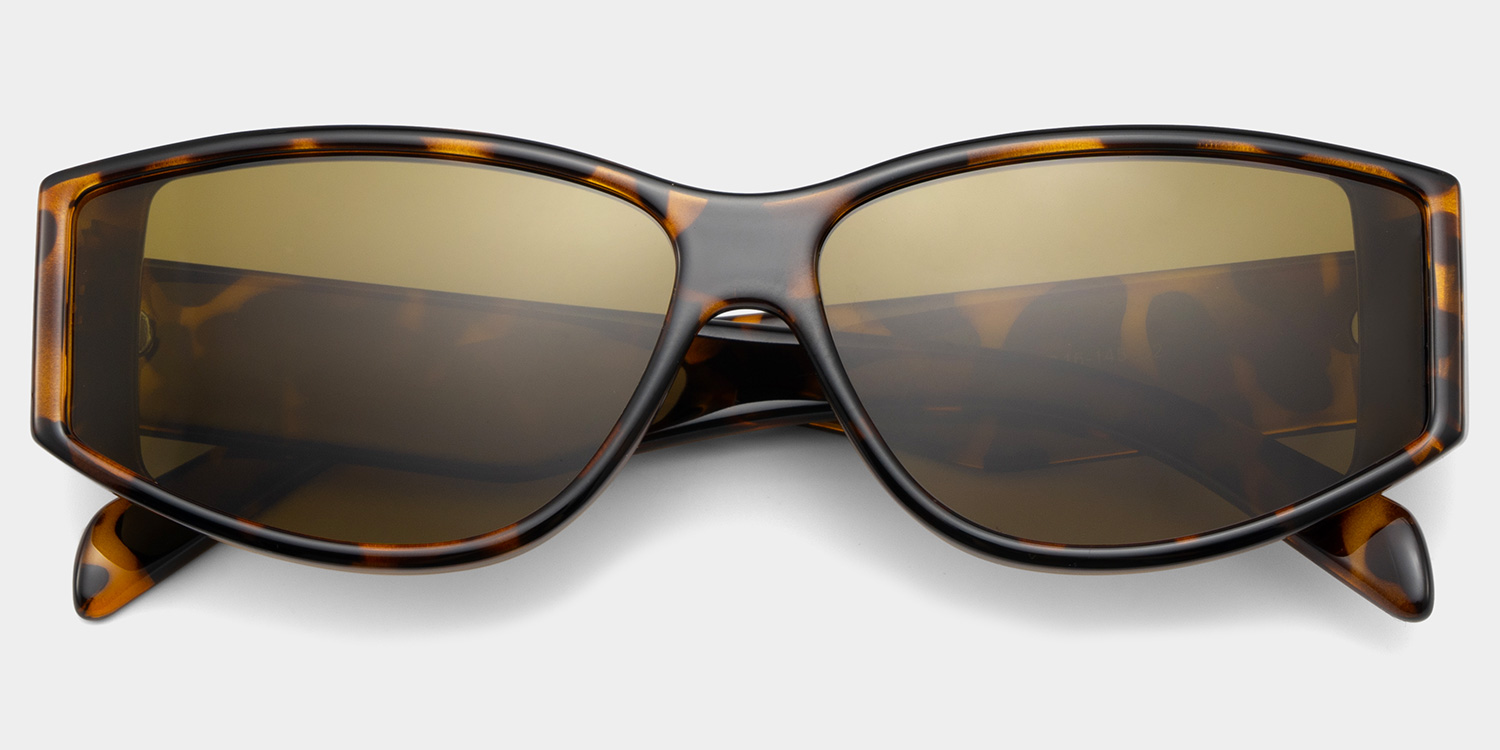 ZEELOOL Gino Tortoise Geometrisch Sonnenbrille