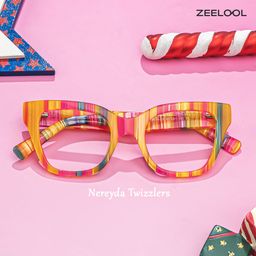 Nereyda Twizzlers Bunt Cateye Bonbon Brille0