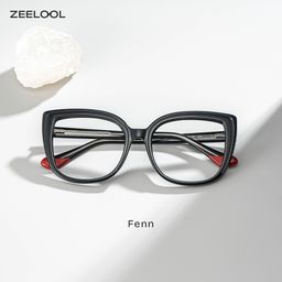 Fenn Schwarz Cateye Brille0