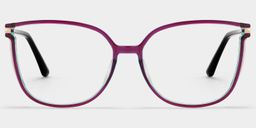 Walden Lila Quadratisch Brille2