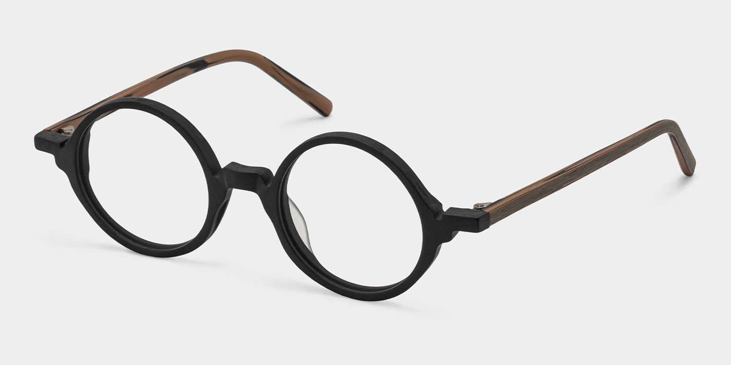 Otto Schwarz Rund Brille2