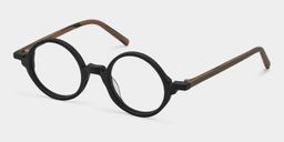 Otto Schwarz Rund Brille2