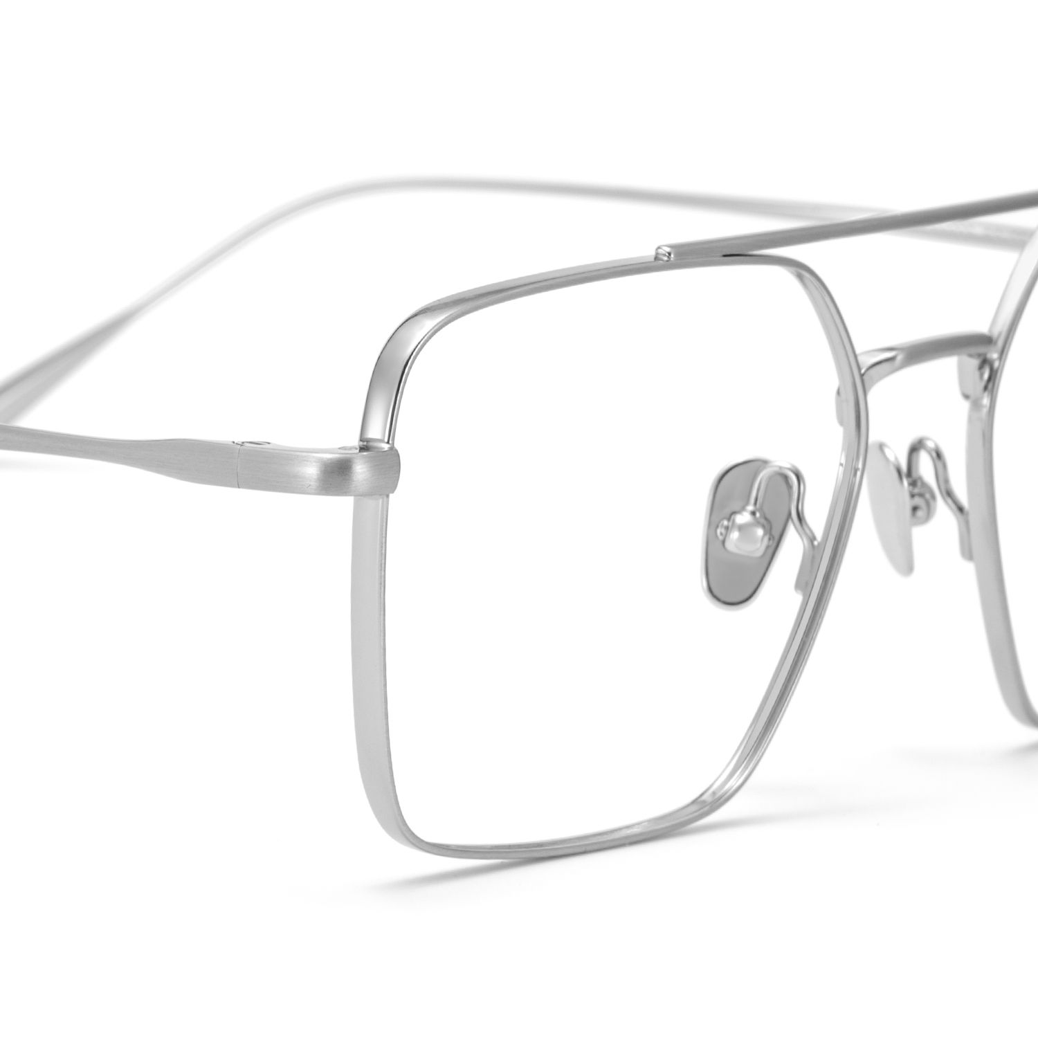Jensen Silber Pilot Titan Brille4