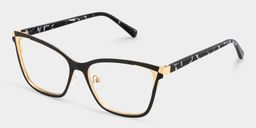 Elise Schwarz Rechteckig Brille4