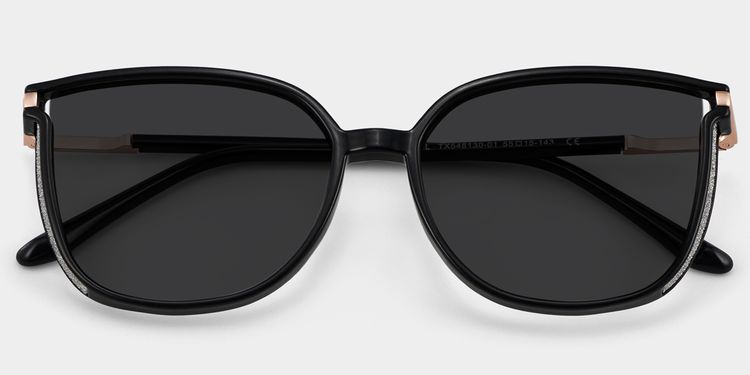 Walden Schwarz Cateye Brille