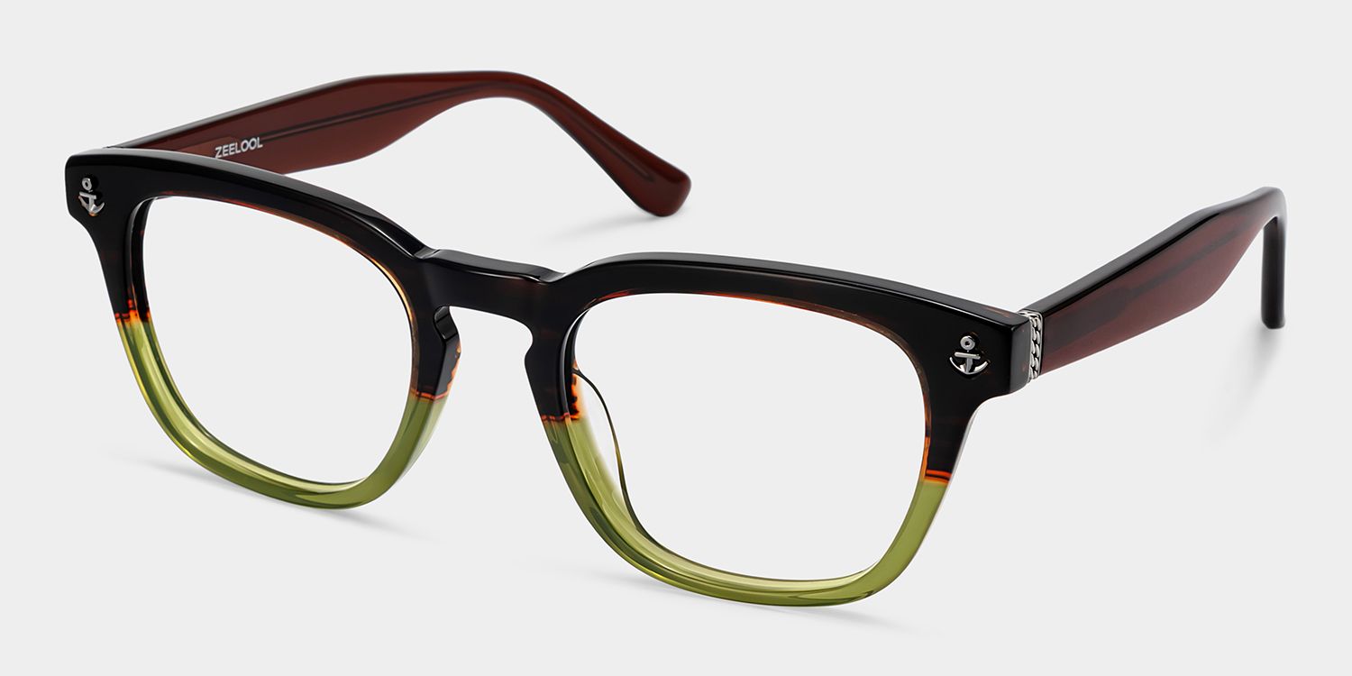 Pierce Zweifarbige Runde Acetatbrille shoppen | ZEELOOL4