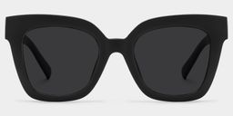 Malcolm Schwarz Quadratisch Sonnenbrille0
