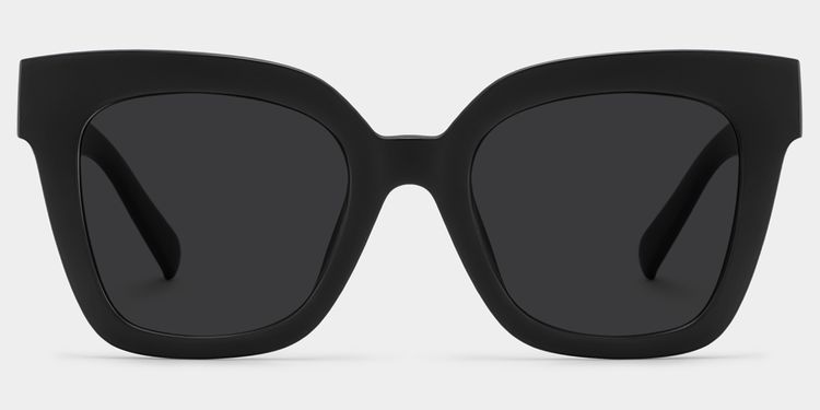 Malcolm Schwarz Quadratisch Sonnenbrille